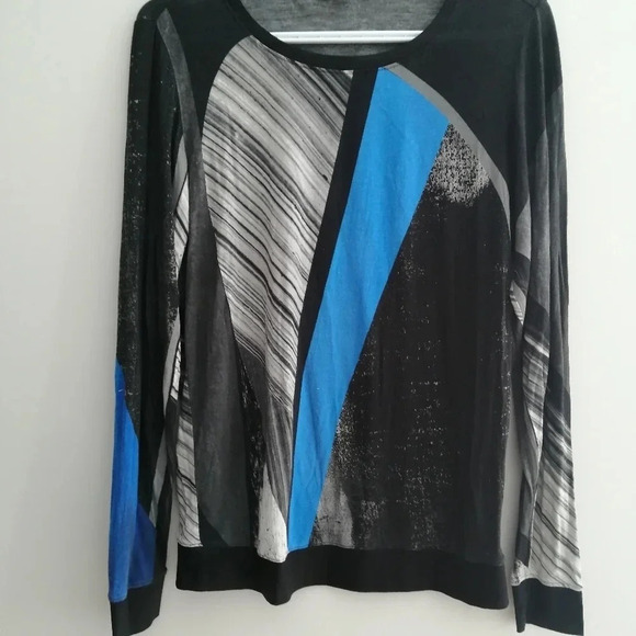 Helmut Lang Fracture Print Jersey Sweater Lightweight Long Sleeve Small - Picture 6 of 17